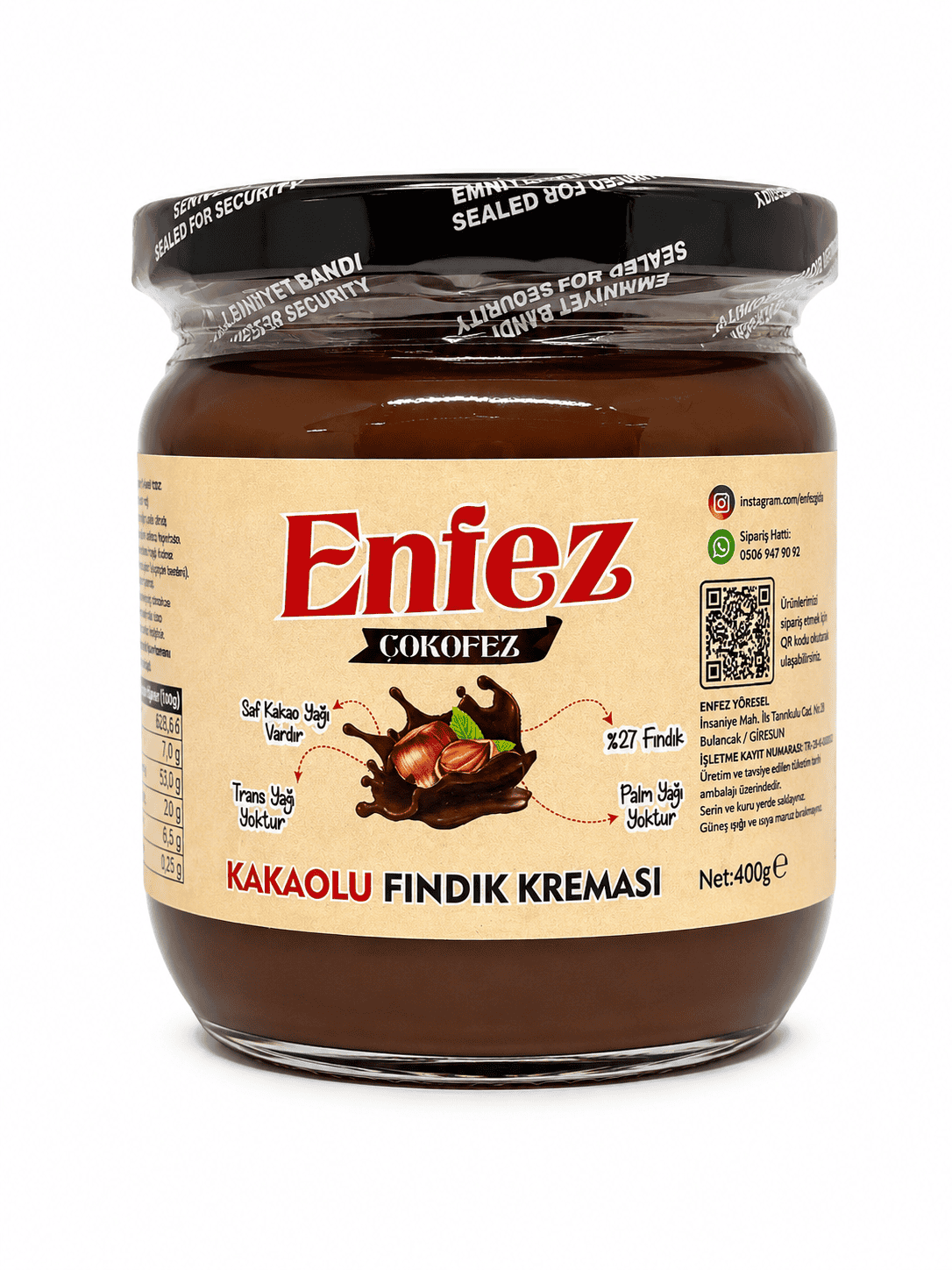 Kakaolu Fındık Kreması 400gr