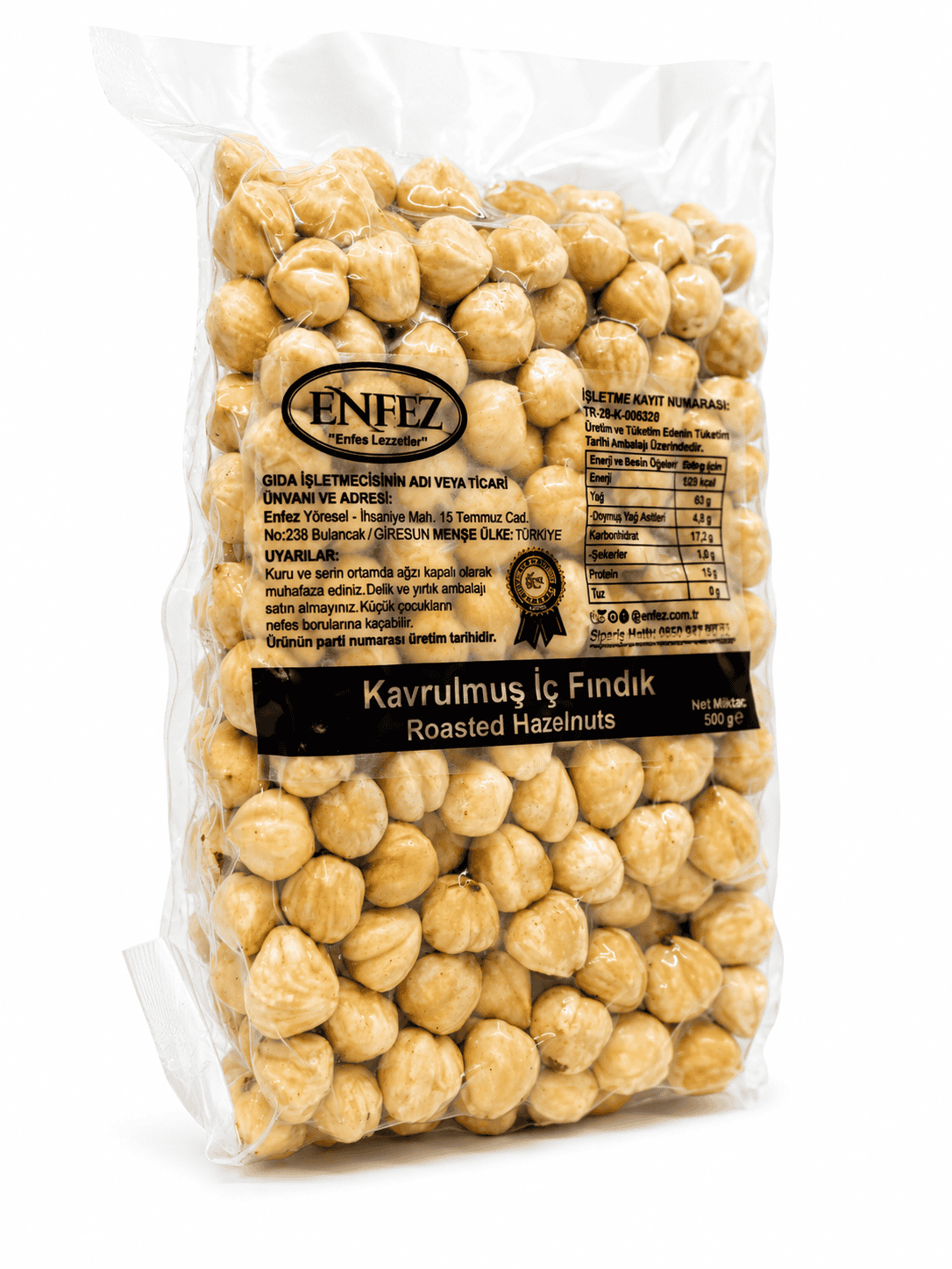 Kavrulmuş Fındık 500 gr